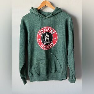Forest Green Bonfire Hoody NM 1895 Retro Vision Red River Cozy Loungewear
